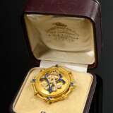 Large courtly yellow gold 900 gift brooch of Empre… - фото 5