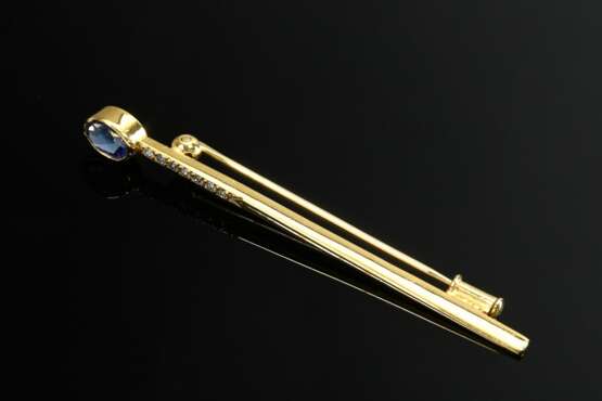 Klassische Gelbgold 585 Stabnadel mit ovalem Tansa… - Foto 1 Klassische Gelbgold 585 Stabnadel mit ovalem Tansa… - Foto 1