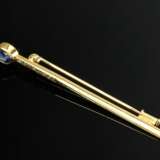 Klassische Gelbgold 585 Stabnadel mit ovalem Tansa… - Foto 1