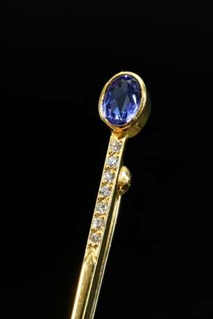 Klassische Gelbgold 585 Stabnadel mit ovalem Tansa… - Foto 2 Klassische Gelbgold 585 Stabnadel mit ovalem Tansa… - Foto 2