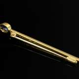 Klassische Gelbgold 585 Stabnadel mit ovalem Tansa… - Foto 3