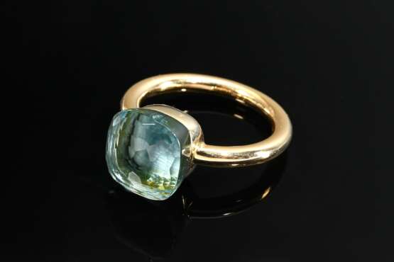 Pomellato rose gold 750 ‘Nudo’ ring with blue topa… - photo 2