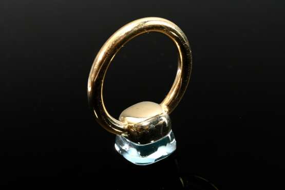 Pomellato rose gold 750 ‘Nudo’ ring with blue topa… - photo 4