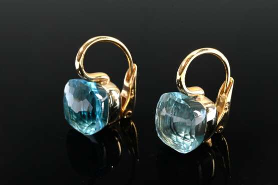 Paar Pomellato Roségold 750 "Nudo" Ohrringe mit bl… - Foto 1 Paar Pomellato Roségold 750 "Nudo" Ohrringe mit bl… - Foto 1