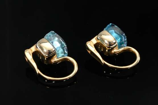 Paar Pomellato Roségold 750 "Nudo" Ohrringe mit bl… - Foto 2 Paar Pomellato Roségold 750 "Nudo" Ohrringe mit bl… - Foto 2