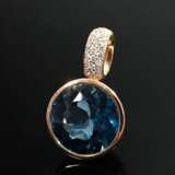 Burkhardt + Bischoff rose gold 585 pendant with bl… - photo 1