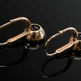 Pair of Burkhardt + Bischoff rose gold 585 earring… - фото 2