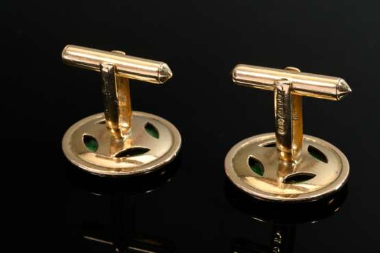 Pair of Chinese rose gold 585 cufflinks with apple… - фото 2 Pair of Chinese rose gold 585 cufflinks with apple… - фото 2