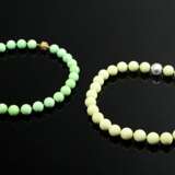 2 Various Wilm bead necklaces: Lemon chrysoprase w… - photo 1