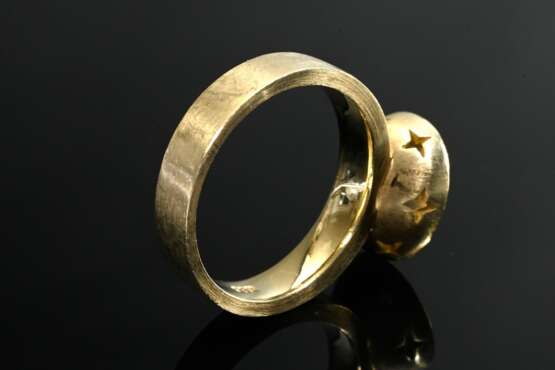 Handcrafted 585 yellow gold ring with oval faceted… - photo 4 Handcrafted 585 yellow gold ring with oval faceted… - photo 4