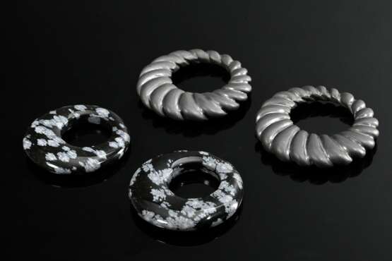 5 assorted jewellery items: pair of Wilm hematite … - photo 2 5 assorted jewellery items: pair of Wilm hematite … - photo 2