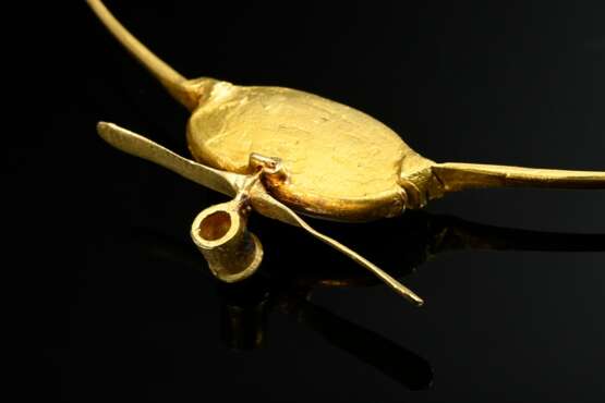 750 yellow gold necklace made from hand-forged bar… - фото 3 750 yellow gold necklace made from hand-forged bar… - фото 3