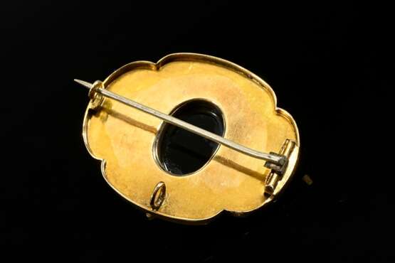 Late Biedermeier yellow gold 585 pin with delicate… - photo 2