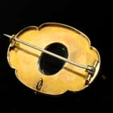 Late Biedermeier yellow gold 585 pin with delicate… - photo 2