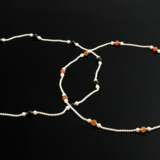 2 assorted cultured pearl necklaces with black ony… - photo 2