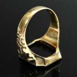 Gelbgold 585 Siegelring mit ungravierter oktogonal… - Foto 3