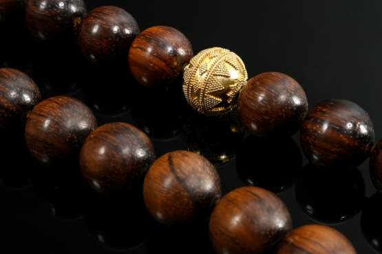 Wilm wooden bead necklace with ornamental granulat… - фото 2 Wilm wooden bead necklace with ornamental granulat… - фото 2