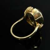Gelbgold 585 Ring mit braunem Sternsaphir Cabochon… - Foto 3