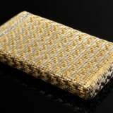 Elegantes Visitenkartenetui aus geflochtenen Weiß-… - Foto 1