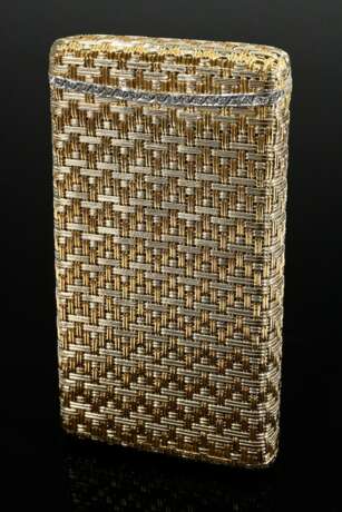 Elegantes Visitenkartenetui aus geflochtenen Weiß-… - Foto 2 Elegantes Visitenkartenetui aus geflochtenen Weiß-… - Foto 2