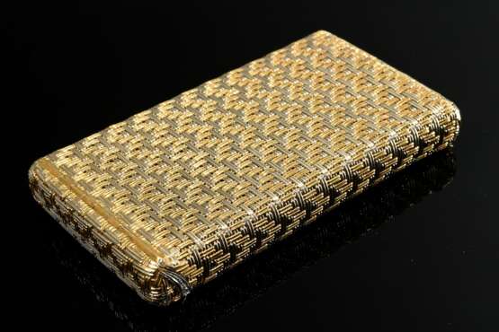 Elegantes Visitenkartenetui aus geflochtenen Weiß-… - Foto 3 Elegantes Visitenkartenetui aus geflochtenen Weiß-… - Foto 3