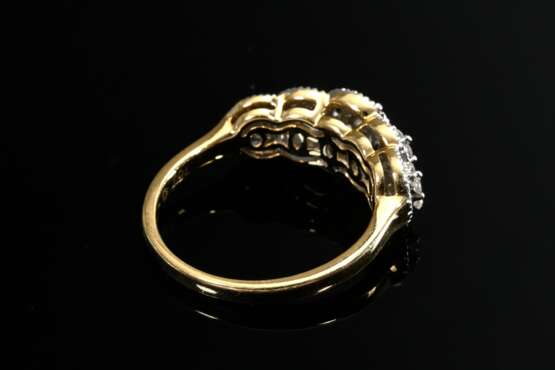 Delicate 750 yellow gold ring with 88 brilliant-cu… - photo 3