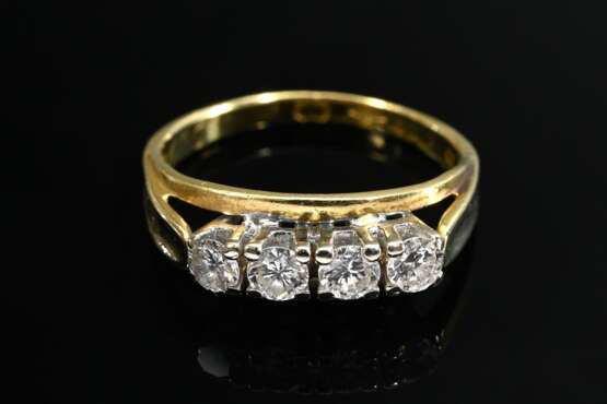 750 yellow gold ring with brilliant-cut diamonds (… - фото 3 750 yellow gold ring with brilliant-cut diamonds (… - фото 3