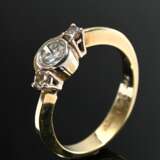 585 yellow gold ring with brilliant-cut diamonds (… - фото 1