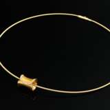 2 Teile Bunz Gelbgold 750 Schmuck: konkav eingezog… - Foto 1