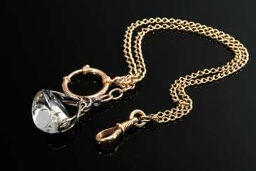 Double-row 585 rose gold watch chain (14.6g, L. 24…