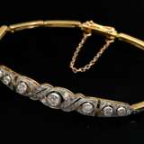 Delicate platinum-plated Art Deco 750 yellow gold … - фото 1