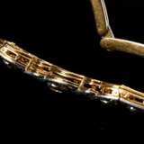 Delicate platinum-plated Art Deco 750 yellow gold … - фото 2