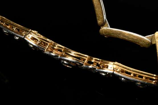 Delicate platinum-plated Art Deco 750 yellow gold … - photo 2 Delicate platinum-plated Art Deco 750 yellow gold … - photo 2