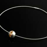 2 pieces of modern Bunz platinum 950 necklace: sat… - photo 1