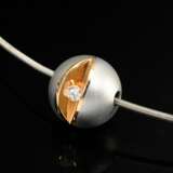 2 pieces of modern Bunz platinum 950 necklace: sat… - photo 2