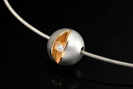 2 pieces of modern Bunz platinum 950 necklace: sat… - photo 2
