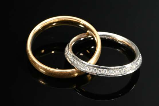 Verschlungener Bunz Doppelring aus mattierter Gelb… - Foto 2