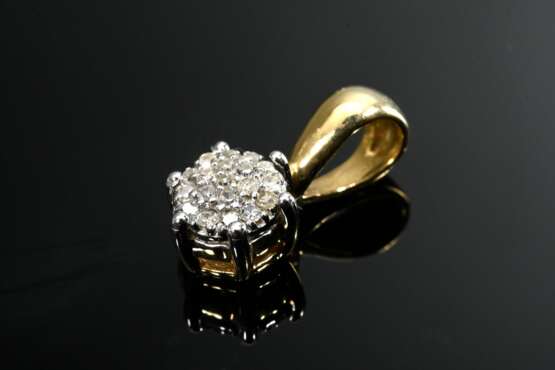 Small yellow and white gold 585 pendant with octag… - фото 1