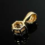 Small yellow and white gold 585 pendant with octag… - фото 2