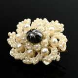 Victorian wedding brooch made of natural seed pear… - фото 1