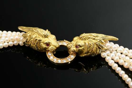 Five-strand freshwater cultured pearl necklace wit… - фото 2 Five-strand freshwater cultured pearl necklace wit… - фото 2