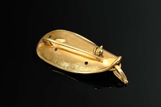 Modern 750 yellow gold pendant pin with diamond (a… - photo 3 Modern 750 yellow gold pendant pin with diamond (a… - photo 3