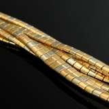 Siebenreihiges Bicolor Gold 750 Armband, 44,5g, L.… - Foto 3