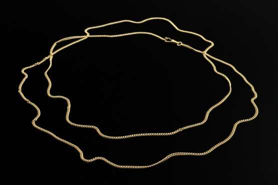 Lange Gelbgold 750 Rundpanzerkette mit Karabinerha… - Foto 2 Lange Gelbgold 750 Rundpanzerkette mit Karabinerha… - Foto 2