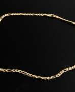Produktkatalog. Gelbgold 585 Flachpanzer Kette mit Karabinerschlie…