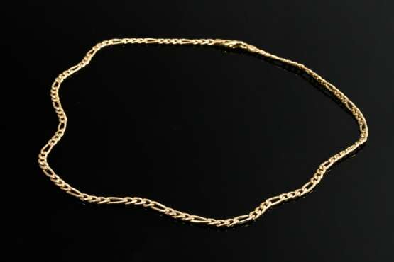 585 yellow gold flat chain with lobster clasp, 6.5… - photo 1