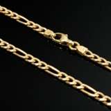 585 yellow gold flat chain with lobster clasp, 6.5… - photo 2