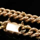 585 red gold round chain bracelet with permanently… - photo 2