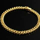 Delicate yellow gold 333 round link bracelet, 17.3… - photo 1