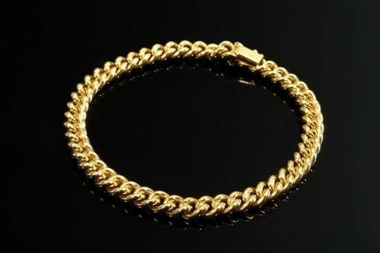 Delicate yellow gold 333 round link bracelet, 17.3… - photo 1